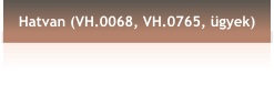 Hatvan (VH.0068, VH.0765, ügyek)